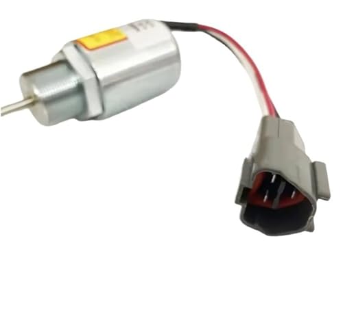 Kraftstoff Absperrmagnetventil Kraftstoffabschaltmagnet SA-3725-12 Passend für Mitsubishi L2E L3E S3L S4L Motor EC15 Toro 223D Passend für Mahindra Max 28 Abschaltmagnetventil von DTYBJN
