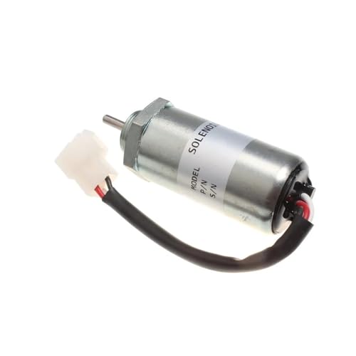 Kraftstoff Absperrmagnetventil MV1-81 897329-5680 897329-5688 Passend für Isuzu-Motor 4LE2 3LD1 Kraftstoffabschaltmagnet Passend für Hitachi EX35U EX27U EX50U Abschaltmagnetventil(12V) von DTYBJN