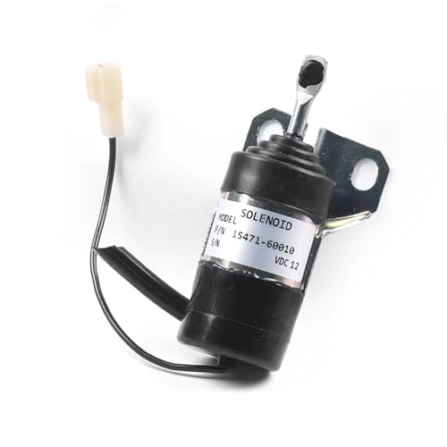 Kraftstoff Absperrmagnetventil Passend für Kubota Denso Kraftstoffabschaltmagnet 052600-1001 052600-1000 15471-60010 12V Kraftstoffabschaltmagnet Abschaltmagnetventil Kraftstoff Absperrmagnetventil Passend für Kubota Denso Kraftstoffabschaltmagnet 052600-1001 052600-1000 15471-60010 12V Kraftstoffabschaltmagnet Abschaltmagnetventil von DTYBJN