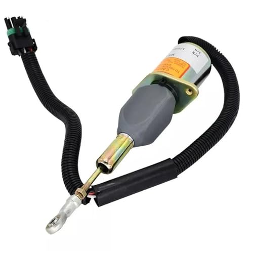 Kraftstoff Absperrmagnetventil RE504223 24V Kraftstoffabschaltmagnet passend für John Deere 6076 7.6L 6068 8.1L 653E 762B Motor 1755ES Abschaltmagnetventil von DTYBJN