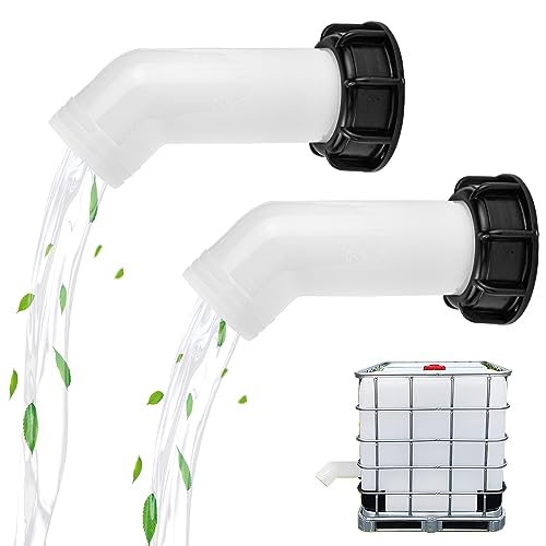 DTYGUIXE 2 Stück IBC Auslauftülle IBC Ablaufstutzen IBC Ablaufdüse IBC Adapter Auslauftülle 1000L IBC Tank Adapter IBC Wassertank Zubehör IBC Tank Zubehör für Wassertanks, Bewässerungsspezialisten von DTYGUIXE