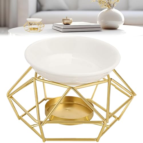 DTYGUIXE Aroma Lamp Aroma Diffuser Duftlampe für Ätherische Öle Duftwachs Lampe Aromatherapie-Lampe Oil Burner Teelichtkerzenhalter Aromatherapieofen mit Keramikplatte für Wohnzimmer, Terrassen von DTYGUIXE