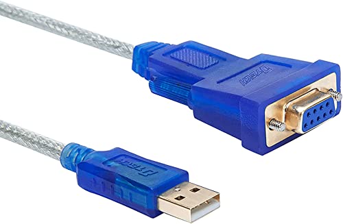 DTech 3 Fuß USB auf Seriell Buchsen Adapter Kabel DB9 RS232 auf USB 2.0 Kabel mit Prolific PL2303 Chip Windows 11 10 8 7 Mac Linux DTech 3 Fuß USB auf Seriell Buchsen Adapter Kabel DB9 RS232 auf USB 2.0 Kabel mit Prolific PL2303 Chip Windows 11 10 8 7 Mac Linux von DTECH