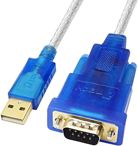 DTech FTDI USB zu Seriell Adapter kabel RS232 DB9 Stecker FT232RL Chipsatz unterstützt Windows 11 10 8 7 und Mac Linux (1,5 Fuß) von DTECH