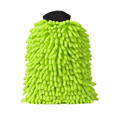 DU Life Mikrofase Auto-Waschhandschuh, 1 Stücke Wasserdicht Hochwertig Mikrofaser Waschhandschuh Weiche Chenille Autoschwamm Saugstark Weich für optimale Autopflege (x1) von DU Life