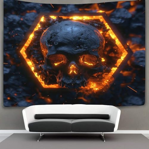 DUABELPHF 3D Druck Skull Wandteppiche Poster Ornament Wandbehang Wandteppich Raumteiler Vorhang Für Schlafzimmer, Wohnzimmer, Wohnheim,Tapisserie 180cmx230cm DUABELPHF 3D Druck Skull Wandteppiche Poster Ornament Wandbehang Wandteppich Raumteiler Vorhang Für Schlafzimmer, Wohnzimmer, Wohnheim,Tapisserie 180cmx230cm von DUABELPHF