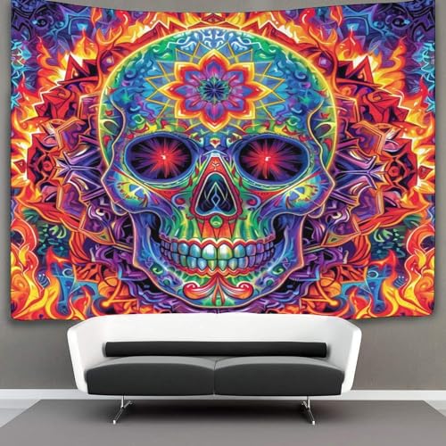 DUABELPHF 3D Druck Skull Wandteppiche Poster Ornament Wandbehang Wandteppich Raumteiler Vorhang Für Wohnzimmer Schlafzimmer Tapisserie 180cmx230cm DUABELPHF 3D Druck Skull Wandteppiche Poster Ornament Wandbehang Wandteppich Raumteiler Vorhang Für Wohnzimmer Schlafzimmer Tapisserie 180cmx230cm von DUABELPHF
