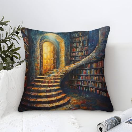 DUABELPHF Bookshelf Quadratische Kissenbezüge, 1er Pack, Optimal Für Living Room Accent Und Seasonal Decor, Leicht Zu Reinigen 40x40cm DUABELPHF Bookshelf Quadratische Kissenbezüge, 1er Pack, Optimal Für Living Room Accent Und Seasonal Decor, Leicht Zu Reinigen 40x40cm von DUABELPHF