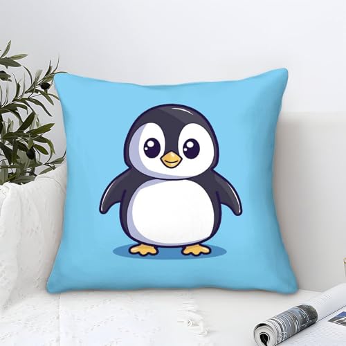 DUABELPHF Penguin Kissenbezüge Für Kinderzimmer, Kissenbezug Im 1er-Set, Ideal Für Seasonal Decor Und Office Cushion, Maschinenwaschbar 45x45cm von DUABELPHF