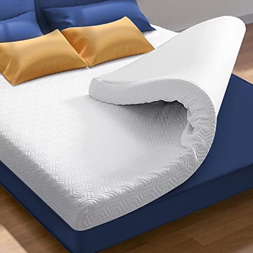 DUANDUAN Topper 100x200cm - 7.5cm Höhe Zwei Härtegrade Memory Foam Matratzen Topper - Öko-TEX® Zertifiziert Matratzentopper aus Gelschaum für Boxspringbett Wohnwagen Schlafsofa von DUANDUAN