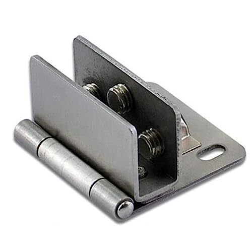 90-Grad-Glastürscharniere, 1 Pcs Tür Zubehör Badezimmer Schrank Rahmenlose(Small Single Clip) von DUANGYMM