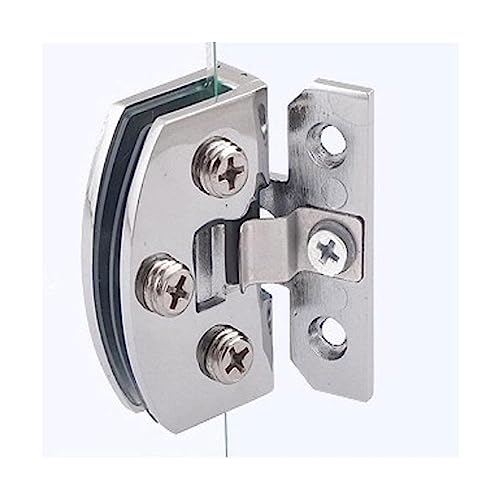 90-Grad-Glastürscharniere, 1Pcs Schrank Punch-Freies Tür Scharnier Dusche Möbel Hardware Zubehör Scharniere von DUANGYMM