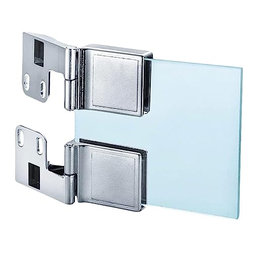 90-Grad-Glastürscharniere, 2 PCS Edelstahl Badezimmer Klemme Tür Pivot Scharnier Heavy Duty Rahmenlose Holz Schrank Zubehör 90-Grad-Glastürscharniere, 2 PCS Edelstahl Badezimmer Klemme Tür Pivot Scharnier Heavy Duty Rahmenlose Holz Schrank Zubehör von DUANGYMM