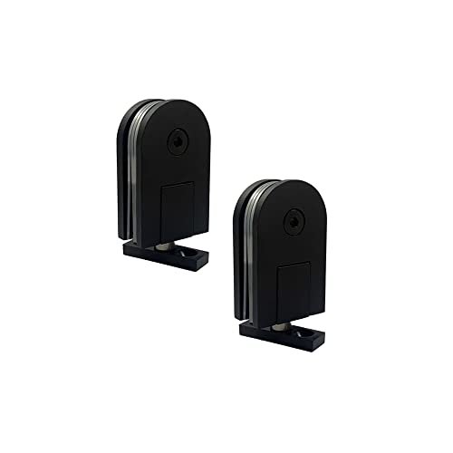 90-Grad-Glastürscharniere, 2 stücke, 360 Grad Tür Pivot Scharnier Zubehör Badezimmer Clip Lager 35Kg Geeignet for 5-12mm Gehärtetem von DUANGYMM