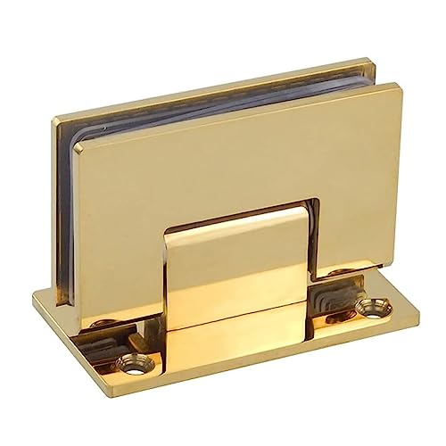 90-Grad-Glastürscharniere, Goldenes Edelstahl-Wand-Glas-Duschtürscharnier-Schranktürscharnier von DUANGYMM