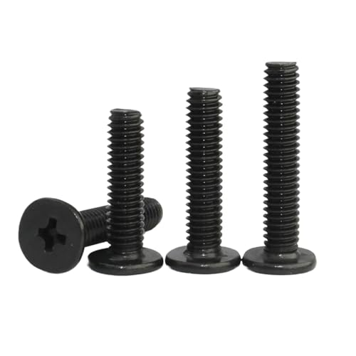 Edelstahlschrauben, Kreuzschlitzschrauben mit niedrigem Profil und Rundkopf aus Edelstahl 304, 30 Stück M1.6 L: 2–18 mm(M1.6x3mm) von DUANGYMM