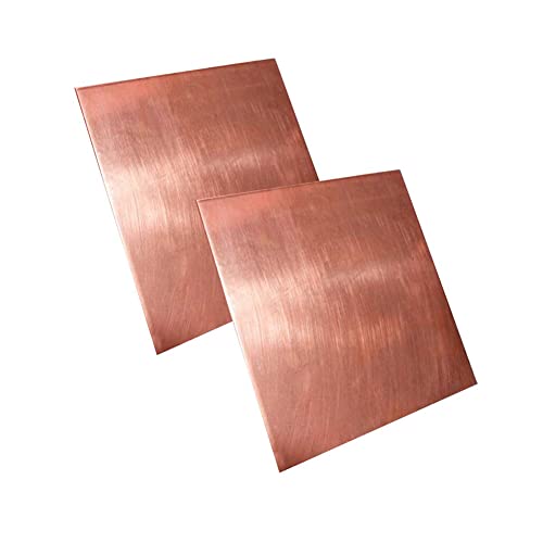 Kupferblech, Kupferplatte, Reine Cu Kupfer Platte Blatt T2 Metall Folie Kühlung Industrie Materialien 0,8mm Dick(200x200x0.8mm) von DUANGYMM