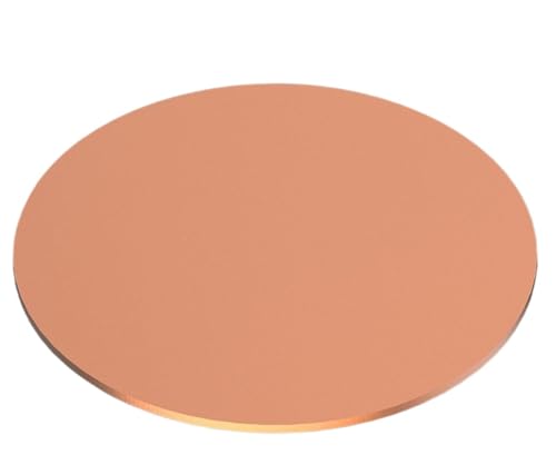Messingscheibe, 6 mm dicke Kupferplatte, runde Kupferscheibe mit einem Durchmesser von 90–130 mm, geeignet for die Reparatur von Metallbearbeitungsmodellen, Heimwerkerarbeiten(6x100 mm) von DUANGYMM