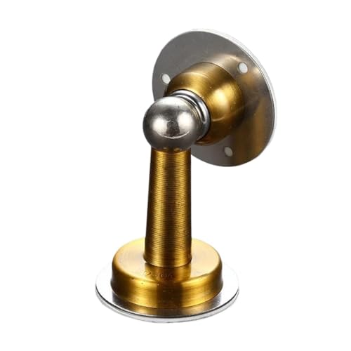 Türstopper, Messing-Türstopper, Türstopper, nicht stanzender Aufkleber, versteckter Fang, bodenmontierter Türhalter, Türbeschläge(Gold) von DUANGYMM