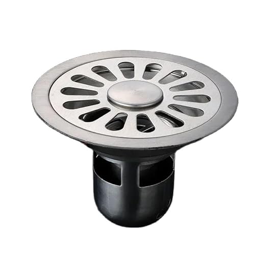 DUANSIYU Bodenablauf Bodenabläufe Edelstahl Abflusssieb Badewanne Dusche Abtropffläche Abdeckung Bodenabläufe Badezimmer Armaturen Bodenablauf Dusche(D-12CM 1PCS) von DUANSIYU