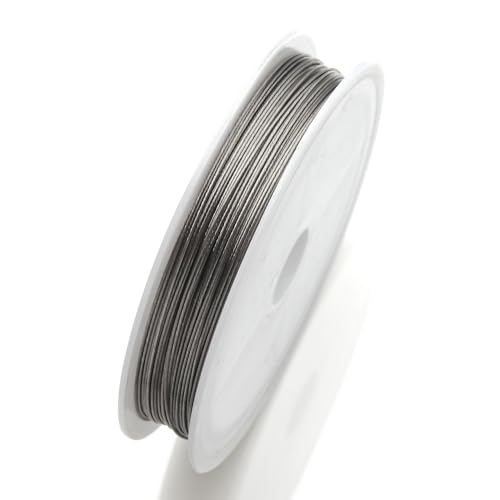 Drahtseil 1 Rolle 0,3,35,45,5,6, Mm Widerstandsfähiger, Starker Draht Aus Edelstahldraht Mit Schwanz For Perlendraht For Die Schmuckherstellung(Steel,0.45mm-38meters) von DUANSIYU