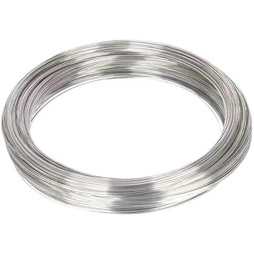 Drahtseil 100M ~ 1M Edelstahl-Weichdraht/Edelstahl-Hartstahldraht, Durchmesser 0,02 3, Mm, Einzelstrang, Zurrdraht, Weicheisendraht, Rostfrei(2.5mm X 5M,Hard Steel Wire) von DUANSIYU