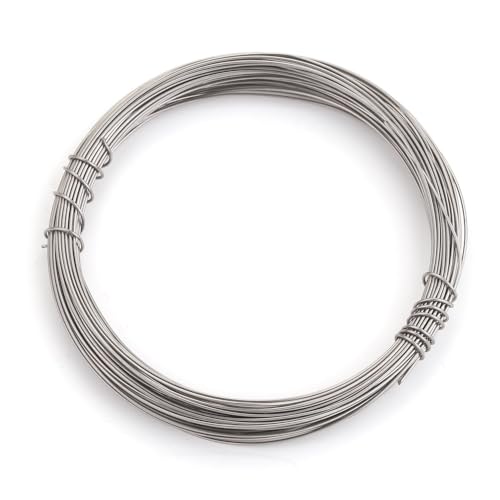 Drahtseil 10m/Rolle 0,3-1mm Edelstahldraht Zur Schmuckherstellung Perlendraht Schmuckschnur String Stahl Einzeldraht Finding Zubehör(0.3mm) von DUANSIYU