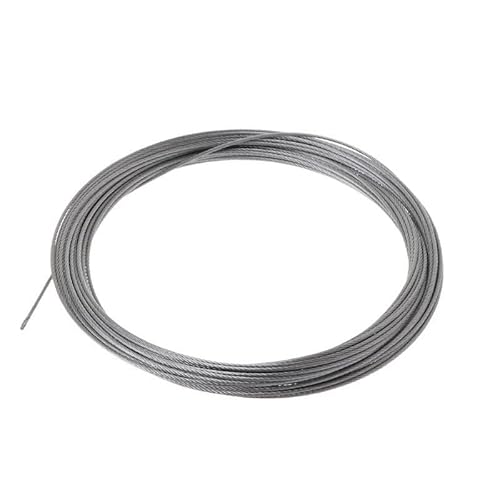 Drahtseil 10m 304 Edelstahl Draht Seil Weiche Angeln Hebe Kabel 7 × Wäscheleine(2.5mm) von DUANSIYU