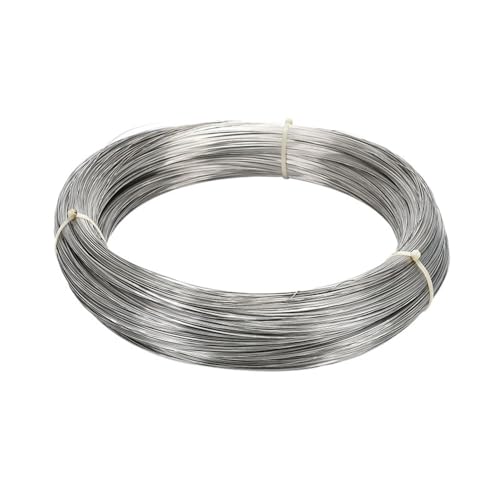 Drahtseil 2/5/10 Meter 304 Edelstahldraht weich/Stahldraht Einzelstrang Zurrstahldrahtschnur rostfrei Durchmesser 0,05–3 mm(Dia0.1mm (10M),Hard steel wire) von DUANSIYU