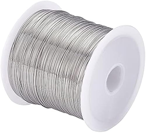 Drahtseil 26 Gauge (0,4 Mm), 124,6 Fuß (38 M), Tigerschwanz-Perlendraht, 316 Edelstahldraht For Den Außenbereich, Hof, Garten Oder Zur Schmuckherstellung von DUANSIYU