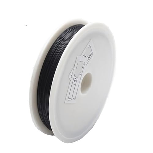 Drahtseil 30 m/Rolle, 0,3/0,35/0,45/0,5/0,6 mm, Edelstahl-Schleifdraht for Herstellen von Schmuck(0.45mm black wire) von DUANSIYU