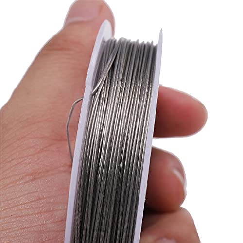 Drahtseil 6-30 M 0,3-1, mm Edelstahl-Perlendraht Tigerschwanz-Perlendraht for die Schmuckherstellung Schmuckzubehör(0.4mm 30meters) von DUANSIYU
