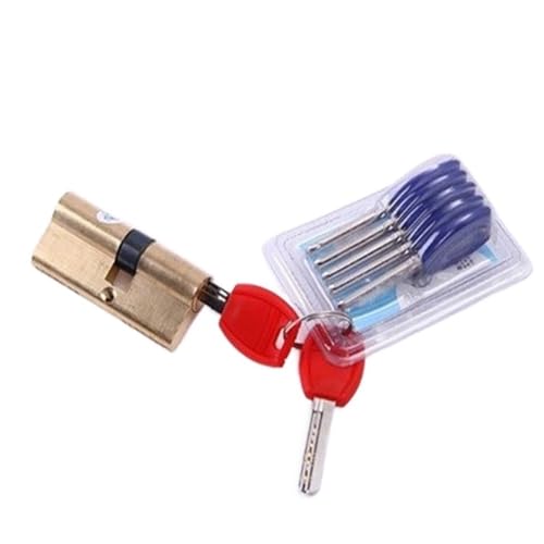 TüRschloss 65-105 MM Türzylinder Sicherheitsbeschläge Versetzter Schließzylinder AB-Schlüssel Anti-Diebstahl-Eingang Messingtürschloss Erweiterter Kern Custom(85(42.5-42.5)) von DUANSIYU