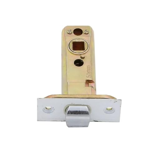 TüRschloss Badezimmerlegierungs-Schließzylinder Mit Einzelnem Riegel, Verschiedene Polsterränder, Drei-Stangen-Einzelzungen-Schlosskörper, Universal-Schlosszunge(Margins 70mm) von DUANSIYU