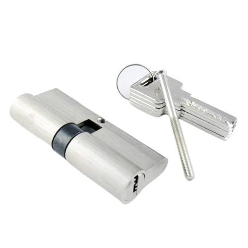 TüRschloss Doppel Offene Schloss Zylinder 55 60 70 80 90mm Wohnzimmer Griff Messing Schlüssel Kupfer(DC-80MM) von DUANSIYU