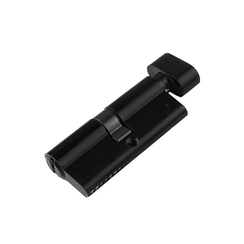 TüRschloss Messing Schließzylinder 70 80 90 100mm Wohnzimmerschloss Messingschlüssel(Black-70mm) von DUANSIYU