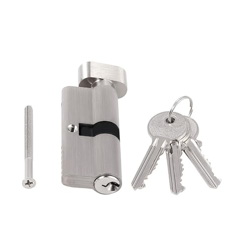 TüRschloss Schließzylinder 35/35 40/40 45/45 for Zylinderlauf-Türschloss Daumendrehzylinderlauf-Türschloss Anti-Pick(40 mm) von DUANSIYU