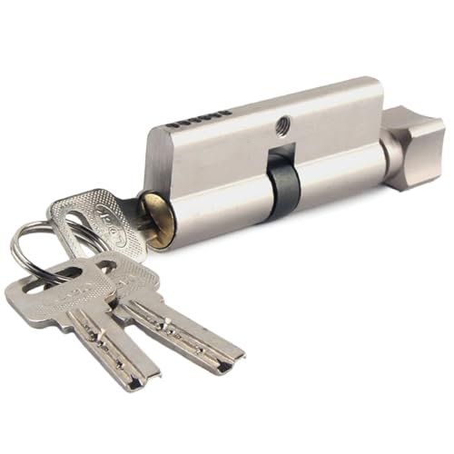TüRschloss Schließzylinder Familie Anti-Diebstahl-Türzylinder Innentürschlosszylinder Aluminiumlegierung mit 3 Schlüsseln Hardware von DUANSIYU