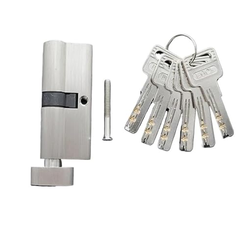 TüRschloss Türschlösser Schließzylinder 55 60 65 70 75 80 Mm For 35–50 Dicke Türschloss For Zuhause Kernschließzylinder 5 Schlüssel(55mm27.5add27.5) von DUANSIYU