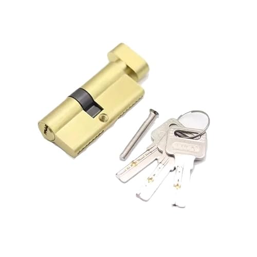 TüRschloss Türschlosszylinder Mit 3 Schlüsseln, Höhe 32 Mm, Länge 90, 95, 100, For Türen Aus Aluminiumlegierung, Diebstahlsicherung, Exzenterschließzylinder(40x60T) von DUANSIYU