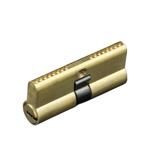 TüRschloss Türzylinder-Hardware Voreingenommener Schloss 65-11 0mm Zylinder Ab Schlüsseldiebstahl-Anti-Diebstahl-Eingangs-Messing-Türschloss verlängerter Kern-Extended Custom(110(37.5-72.5)) von DUANSIYU
