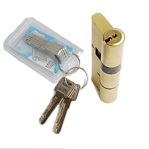 TüRschloss Türzylinderschloss 65 70 80 90 115 mm Zylinder AB-Schlüssel Diebstahlsicheres Eingangstürschloss aus Messing Verlängerter Kern Erweiterte Schlüssel(85(42.5-42.5)) von DUANSIYU