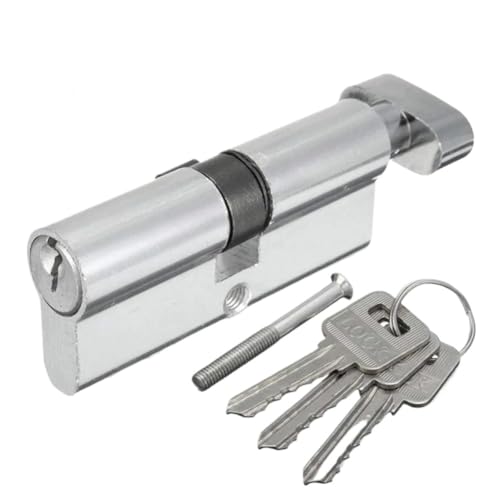 TüRschloss Universal 70 Schließzylinder Mit 3 Schlüsseln Innentürschlosszylinder Aus Holz Diebstahlsicherung Aluminium Türschloss Verlängerungszylinder von DUANSIYU