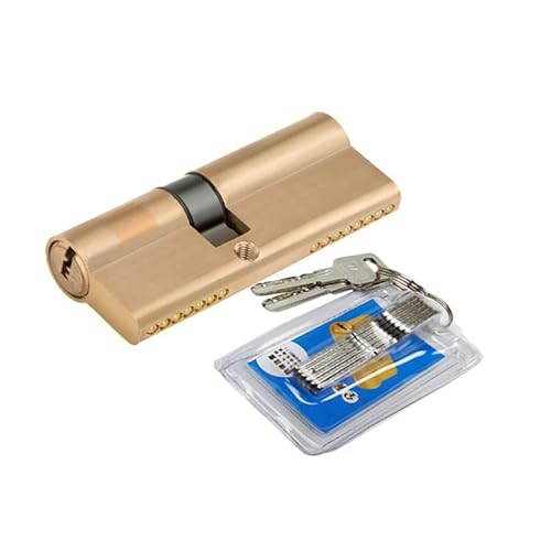 TüRschloss Zylinder Ab Tasten Diebstahlsicherungsschloss 65 70 80 90 115mm vorgespannte Verriegelung Eingang Messing Türschloss verlängerte Kern-Extended-Tasten(90mm(45x45)) von DUANSIYU