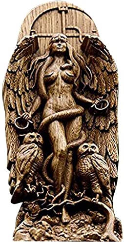 YRDGRG Göttin Statue Lilith Statue, Dekorative Göttin Statuen Gaia/Hecate/Lilith Göttin Statuen Natur Harz Figur für Haus Garten Kunst Dekor Landschaft Ornamente Göttin Skulpturen (A) von YRDGRG