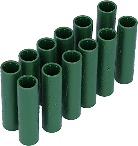 12 Stück Pflanzenstecker Verbindungsstück Gartenstecker Verbindungsrohr Reben Kletterpflanzen Stützpfähle Verbinder (11 mm Innendurchmesser) von DUANxiaoyanK