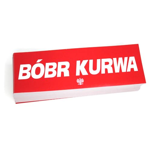 2x Boba Bobr Bober Kurwa Auto Sticker Alte Biber Polen Outdoor rechteckig Aufkleber Rot Weiß von DUB SPENCER