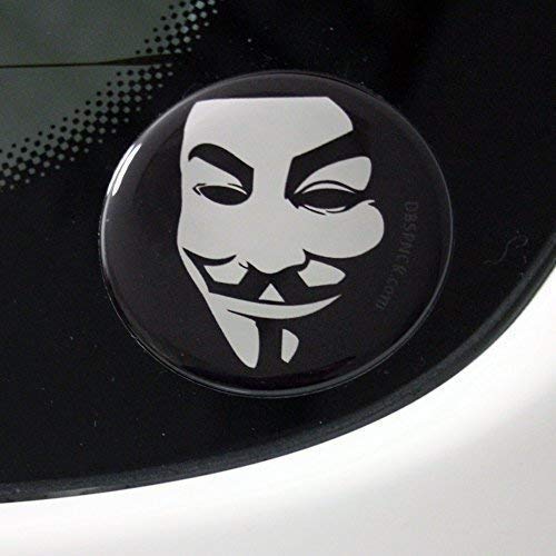 ANONYMOUS Maske Sticker Hacker expect us 3D DUB Aufkleber Decal NEU - DUB von DUB SPENCER