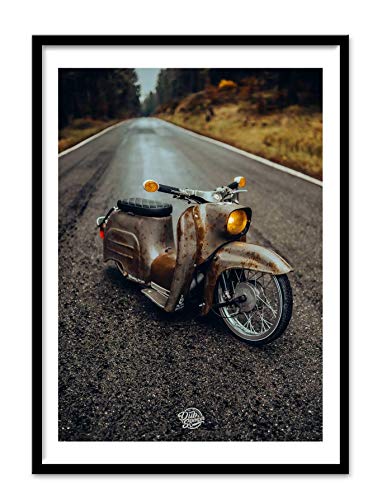DUB SPENCER Plakat low KR 51 rusty XL A2 Hochglanz Poster Nonnenstuhl DDR Moped von DUB SPENCER