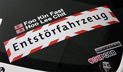 ENTSTÖRFAHRZEUG Aufkleber - Gas Strom Energie Warnhinweis Sticker - DUB DUBWAY ENTSTÖRFAHRZEUG Aufkleber - Gas Strom Energie Warnhinweis Sticker - DUB DUBWAY von DUB SPENCER